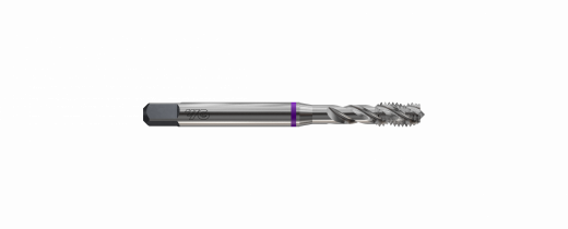 Метчик из быстрорежущей стали машинный SPIRAL FLUTE HSS-PM DIN376 для метрической резьбы ISO-DIN 13 с винтовыми канавками с покрытием TiAlN, M11X1.5 6H 100.0L