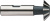 Фреза концевая из быстрорежущей стали Milling CuttEr для пазов типа "Ласточкин хвост". 28X16X7.5X67X45˚