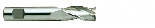 Фреза концевая из быстрорежущей стали HSS End MILL HSSCo8 с 3-мя зубьями с углом спирали 30° удлиненная. 2X6X7X38