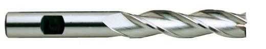 Фреза концевая из быстрорежущей стали HSS End MILL HSSCo8 с 3-мя зубьями с углом спирали 30° удлиненная. 2X6X10X54