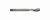 Метчик из быстрорежущей стали SPIRAL FLUTE HSS-E DIN352 для метрической резьбы ISO-DIN 13 c винтовыми канавками, M8X1.25 6H 63.0L