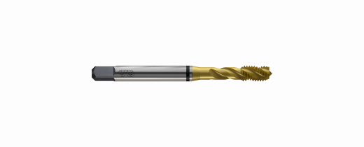 Метчик из быстрорежущей стали COMBO HSS-E DIN371 для метрической резьбы ISO-DIN 13 c покрытием TiN, M2.6X0.45 6H 50.0L