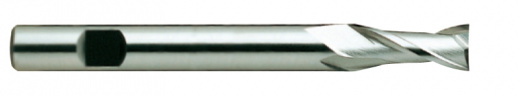 Фреза концевая из быстрорежущей стали HSS End MILL HSSCo8 с 2-мя зубьями с углом спирали 30° экстра длинная. 16X16X32X123