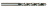 Сверло из быстрорежущей стали Straight Shank HSSCo8 DIN 338 с цилиндрическим хвостовиком, 1.6X20X43