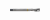 Метчик из быстрорежущей стали SPIRAL FLUTE HSS-E DIN371 для метрической резьбы ISO-DIN 13 с левыми винтовыми канавками, M3X0.5 6H 56.0L