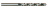 Сверло из быстрорежущей стали Straight Shank HSS DIN 338 с цилиндрическим хвостовиком, 13.2X101X151