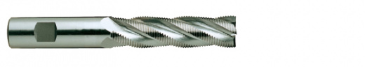 Фреза концевая из быстрорежущей стали HSS End MILL HSSCo8 с углом спирали 30° удлиненная. для черновой обработки. 17X16X63X123