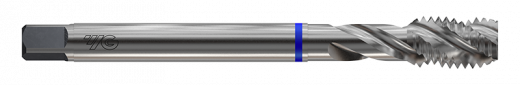 Метчик из быстрорежущей стали SPIRAL FLUTE HSS-E DIN374 для метрической резьбы с мелким шагом ISO-DIN 13, M10X1.0 6H 90.0L