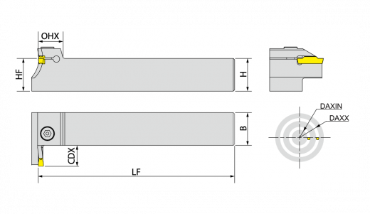 Державка токарная YTFPL25M-D034050-3T12A