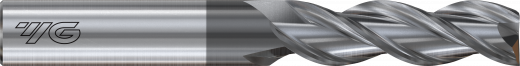 Фреза концевая твердосплавная радиусная Alu-PowEr HPC с 3-мя зубьями. угол спирали 51°. 16X16X64X125