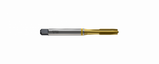 Метчик из быстрорежущей стали GUN POINT HSS-E DIN371 для метрической резьбы ISO-DIN 13 c винтовой подточкой с покрытием TiN, M12X1.75 6H 110.0L