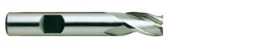Фреза концевая из быстрорежущей стали HSS End MILL HSSCo8 с 3-мя зубьями с углом спирали 30° укороченная. 6.5X10X10X60