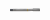 Метчик из быстрорежущей стали Прямая FLUTE HSS-E DIN371 для метрической резьбы ISO-DIN 13 c прямыми канавками, M3.5X0.6 6H 56.0L