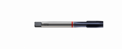 Метчик из быстрорежущей стали машинный SPIRAL POINT HSS-E DIN371 для метрической резьбы ISO-DIN 13 с винтовой подточкой, M2.6X0.45 6H 50.0L