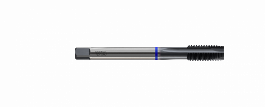 Метчик из быстрорежущей стали SPIRAL POINT HSS-E DIN371 для метрической резьбы ISO-DIN 13 с винтовой подточкой, M2.2X0.45 6H 45.0L