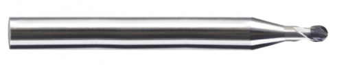 Фреза концевая сферическая CBN с 2-мя зубьями (спираль 30°). 1.5X4X0.95(3)X50