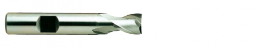 Фреза концевая из быстрорежущей стали HSS End MILL HSSCo8 с 2-мя зубьями с углом спирали 30° укороченная. 34X32X32X112
