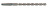 Сверло из быстрорежущей стали Straight Shank HSSCo5 DIN 341 с цилиндрическим хвостовиком для глубоких отверстий тип DH100 удлиненное, 15.5XMT#2X153X251