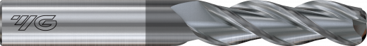 Фреза концевая твердосплавная радиусная Alu-PowEr HPC с 3-мя зубьями. угол спирали 115°. 20(R1)X20X80X150
