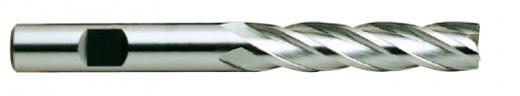 Фреза концевая из быстрорежущей стали HSS End MILL HSSCo8 с 4-мя зубьями с углом спирали 30° удлиненная. 14X12X53X110