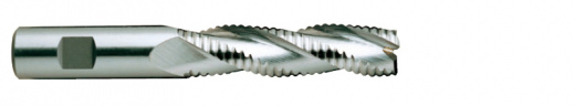 Фреза концевая из быстрорежущей стали HSS End MILL HSSCo8  с углом спирали 30° удлиненная. для черновой обработки. 38X40X125X217