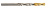 Сверло из быстрорежущей стали Gold-P HSS с цилиндрическим хвостовиком DIN 338/N, 3.2X36X65