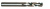 Сверло из быстрорежущей стали Straight Shank HSSCo8 DIN 1897 с цилиндрическим хвостовиком укороченное, 13.5X54X107