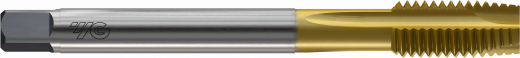 Метчик из быстрорежущей стали машинный SPIRAL POINT SYNCHRO HSS-PM  для метрической резьбы ISO-DIN 13 с винтовой подточкой с покрытием TiN, M6x1.0 6HX 80.0L